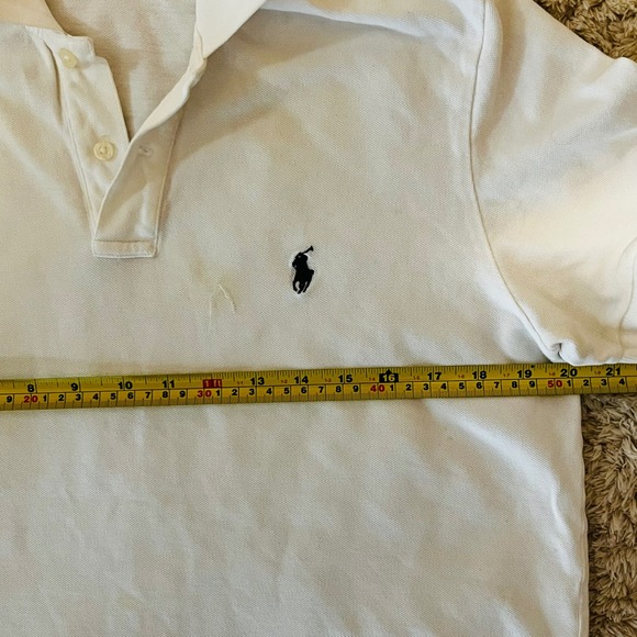 Vintage Polo Ralph Lauren Youth XL/fits Women's Medium White with Logo Preppy - Picture 8 of 10